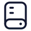 Externaldrive icon with stroke standard style