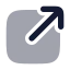 Externallink icon with bulk rounded style