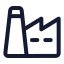 Factory icon with stroke standard style