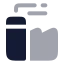 Factory icon with bulk rounded style