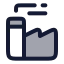 Factory icon with duotone rounded style