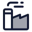 Factory icon with duotone standard style