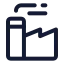 Factory icon with stroke standard style