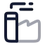 Factory icon with twotone rounded style