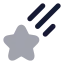 Fallingstar icon with bulk rounded style