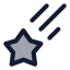 Fallingstar icon with duotone standard style