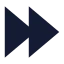 Fastforward icon with solid sharp style