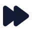 Fastforward icon with solid standard style