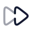 Fastforward icon with twotone rounded style
