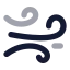 Fastwind icon with bulk rounded style
