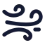 Fastwind icon with solid rounded style