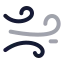 Fastwind icon with twotone rounded style