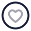 Favouritecircle icon with twotone rounded style