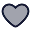 Favourite icon with duotone rounded style