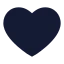 Favourite icon with solid sharp style