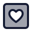 Favouritesquare icon with duotone standard style
