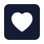 Favouritesquare icon with solid standard style