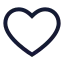 Favourite icon with stroke sharp style
