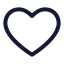 Favourite icon with stroke standard style