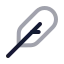 Feather icon with twotone rounded style