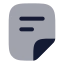File icon with bulk rounded style