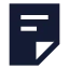 File icon with solid sharp style