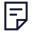 File icon with stroke sharp style