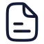 File icon with stroke rounded style