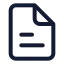 File icon with stroke standard style