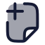 Fileadd icon with duotone rounded style
