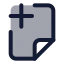 Fileadd icon with duotone standard style