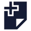 Fileadd icon with solid sharp style