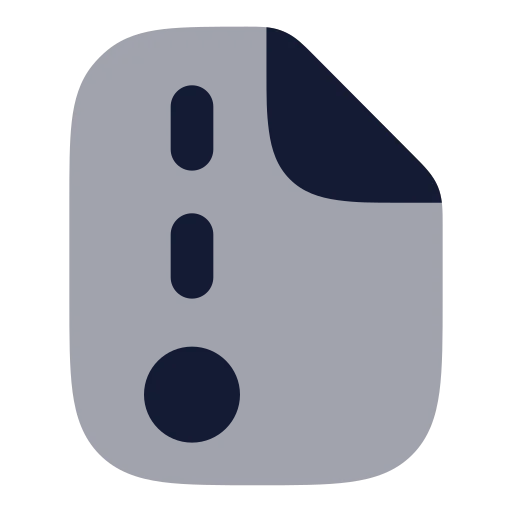 File Archive Icon in Bulk Rounded style