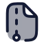 Filearchive icon with duotone rounded style