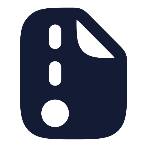 File Archive Icon in Solid Rounded style