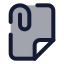 Fileattachment icon with duotone standard style