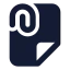 Fileattachment icon with solid standard style