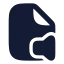Fileaudio icon with solid rounded style