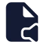Fileaudio icon with solid standard style