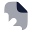 Fileaxis 3 D icon with bulk rounded style