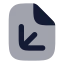 Fileaxis 3 D icon with bulk rounded style