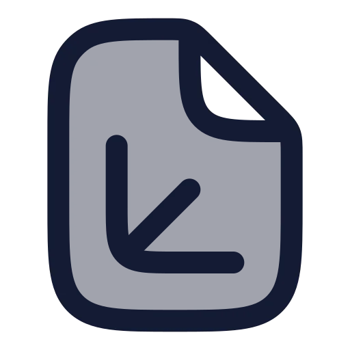 File Axis 3 D Icon in Duotone Rounded style