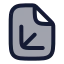 Fileaxis 3 D icon with duotone rounded style