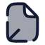 Fileaxis 3 D icon with duotone rounded style