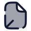 Fileaxis 3 D icon with duotone rounded style