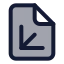 Fileaxis 3 D icon with duotone standard style