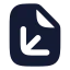 Fileaxis 3 D icon with solid rounded style