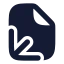 Fileaxis 3 D icon with solid rounded style