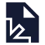 Fileaxis 3 D icon with solid sharp style