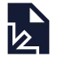 Fileaxis 3 D icon with solid sharp style